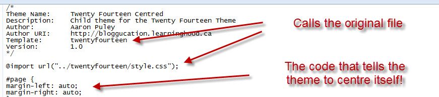 WP14 - Code to Centre