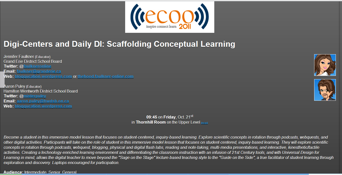 ECOO 2011 Reflection – Digi-Centers and Daily DI