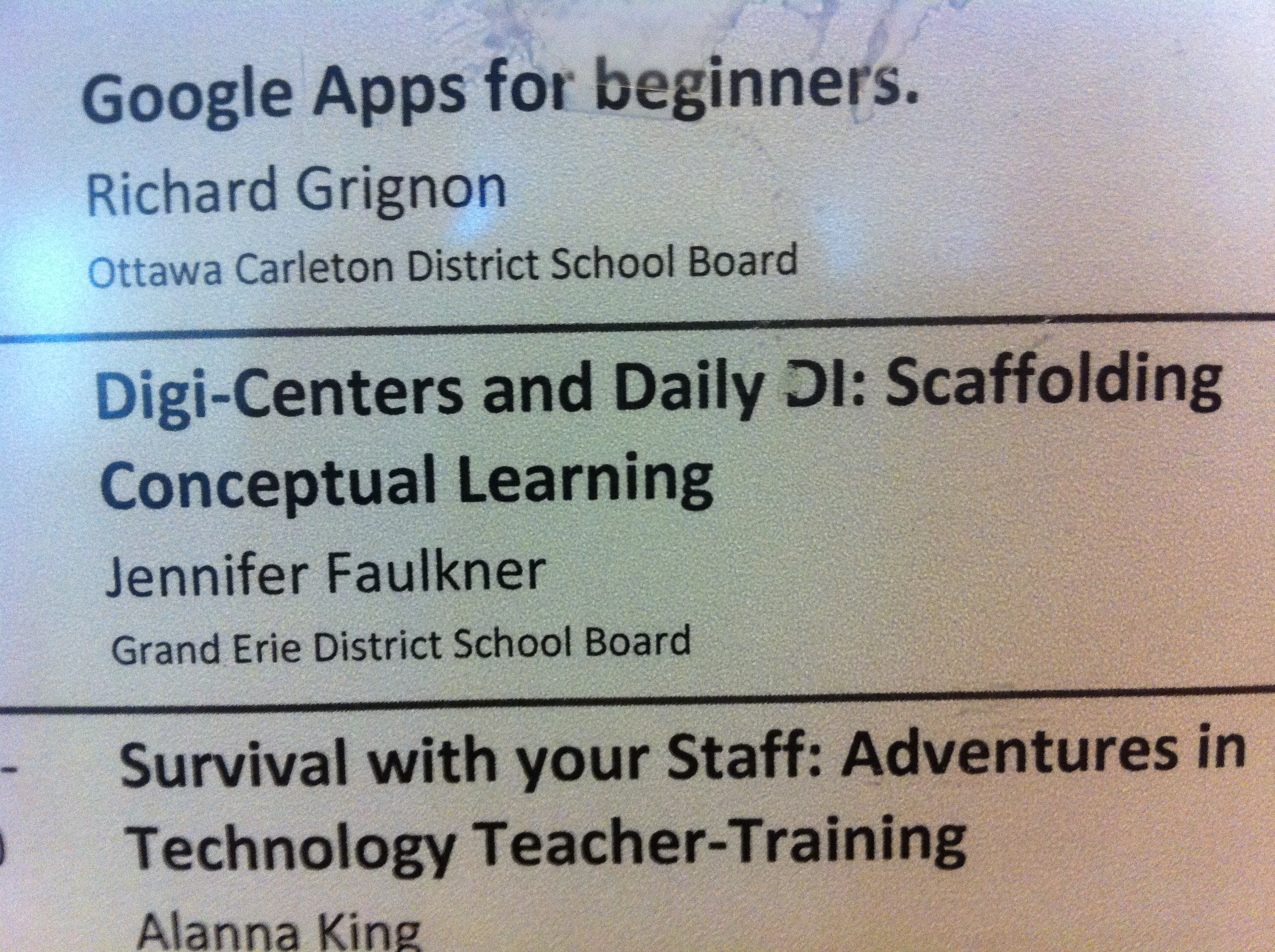 ECOO 2011 Presentation Resources – Digi-Centers and Daily DI