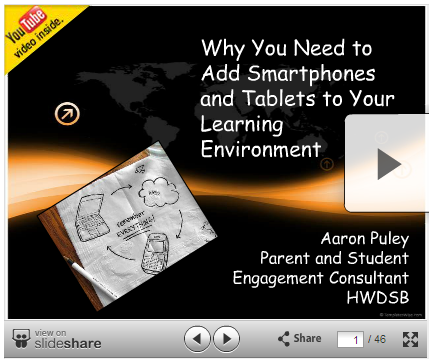 Smartphones and Tablets for Teaching / Learning