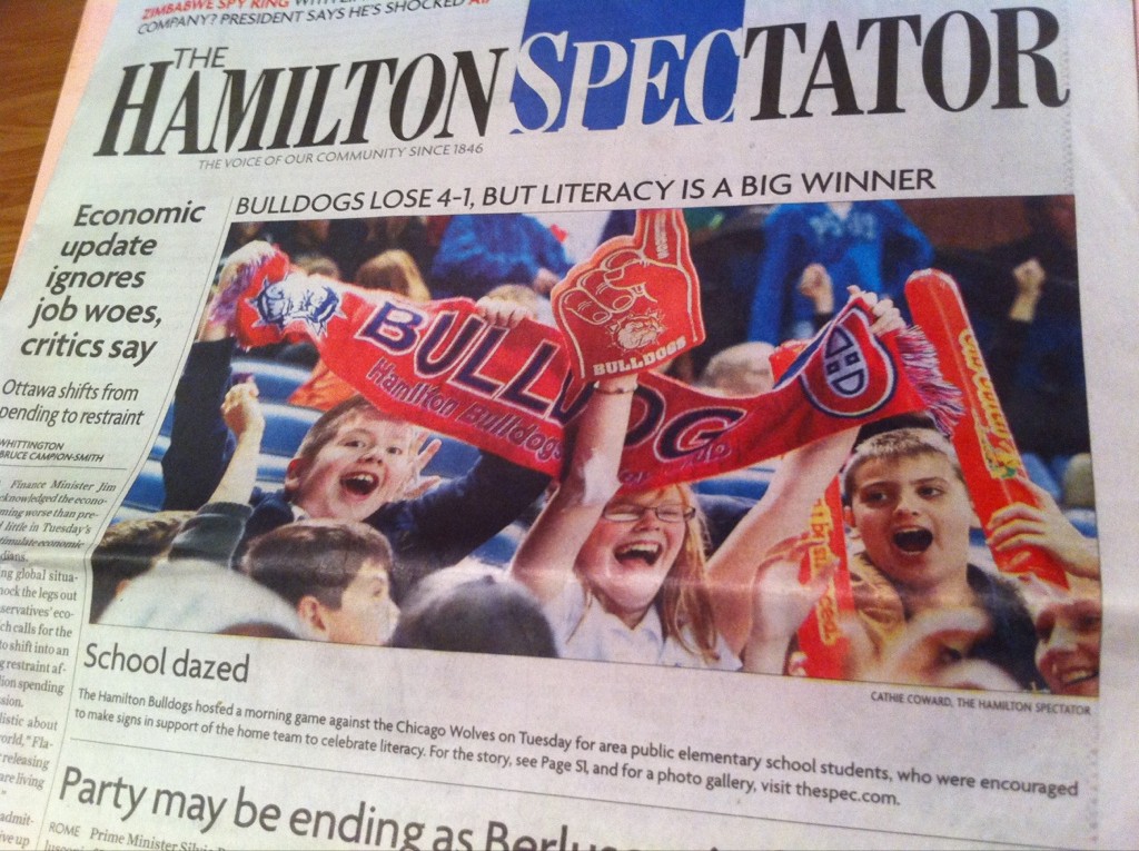 Authentic Student Engagement with the @BulldogsAHL and @HWDSB
