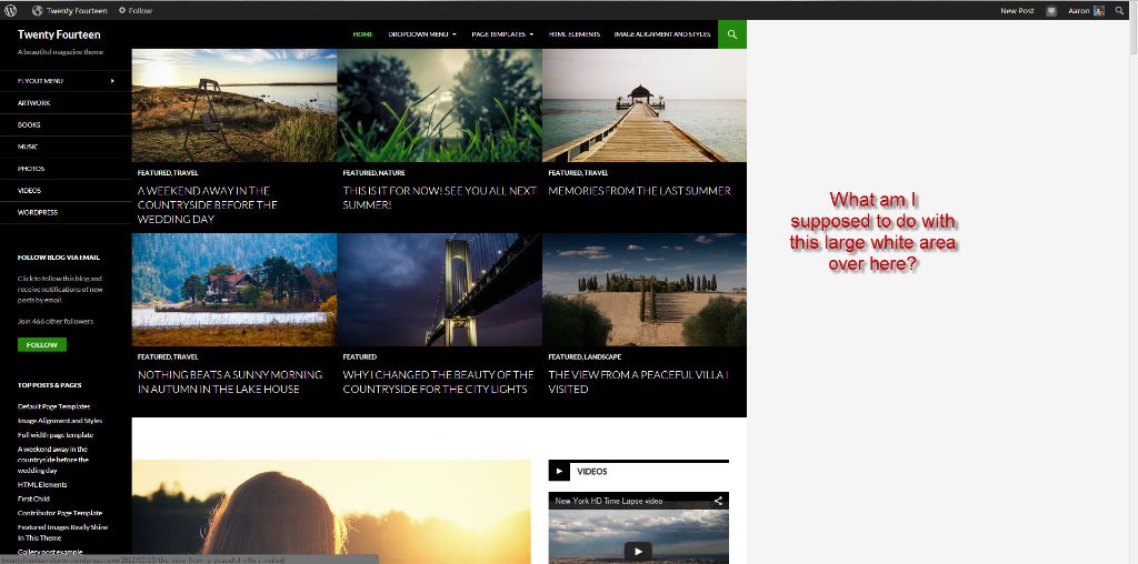 Perfecting the Twenty Fourteen WordPress Theme